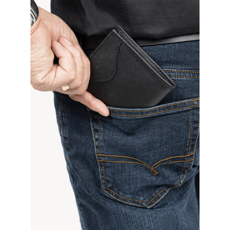 Thumbnail of Men's Leather Bifold Wallet Lined With Military Grade Faraday Fabric image