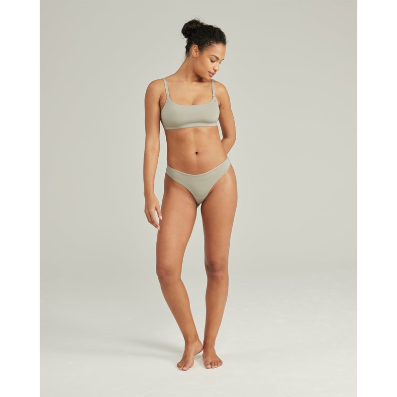 Thumbnail of The Stretch Scoop Neck Bralette - Sage Green image