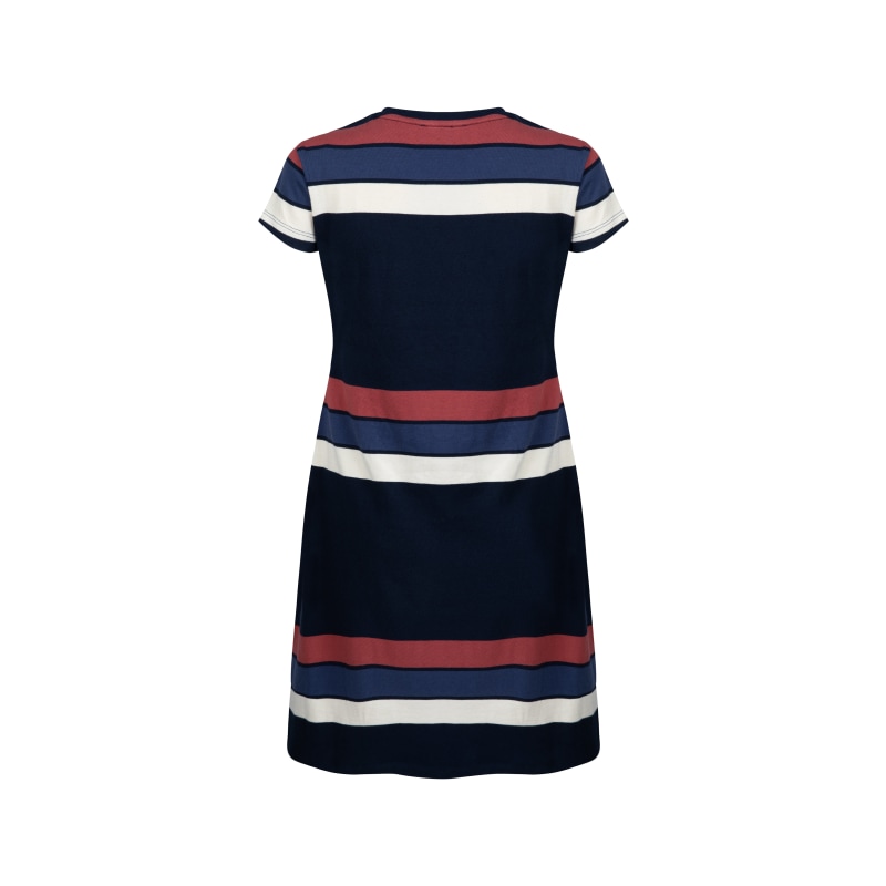 Thumbnail of The T-Shirt Dress Red,blue,white,black) stripe image