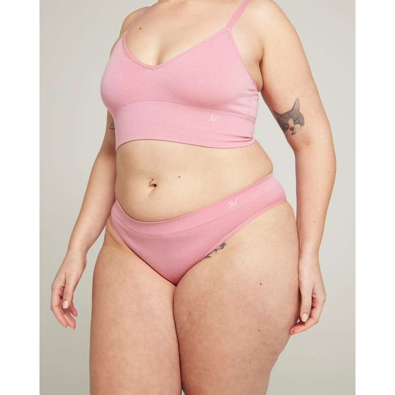 Thumbnail of The Tencel™ High Leg Brief - Rose Pink image