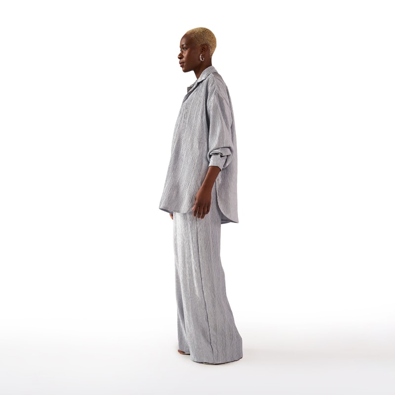 Thumbnail of The Textured Wide Leg Pant image