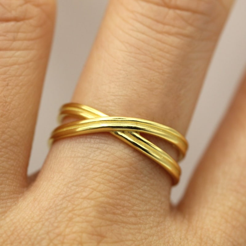 Gold mobius ring hotsell