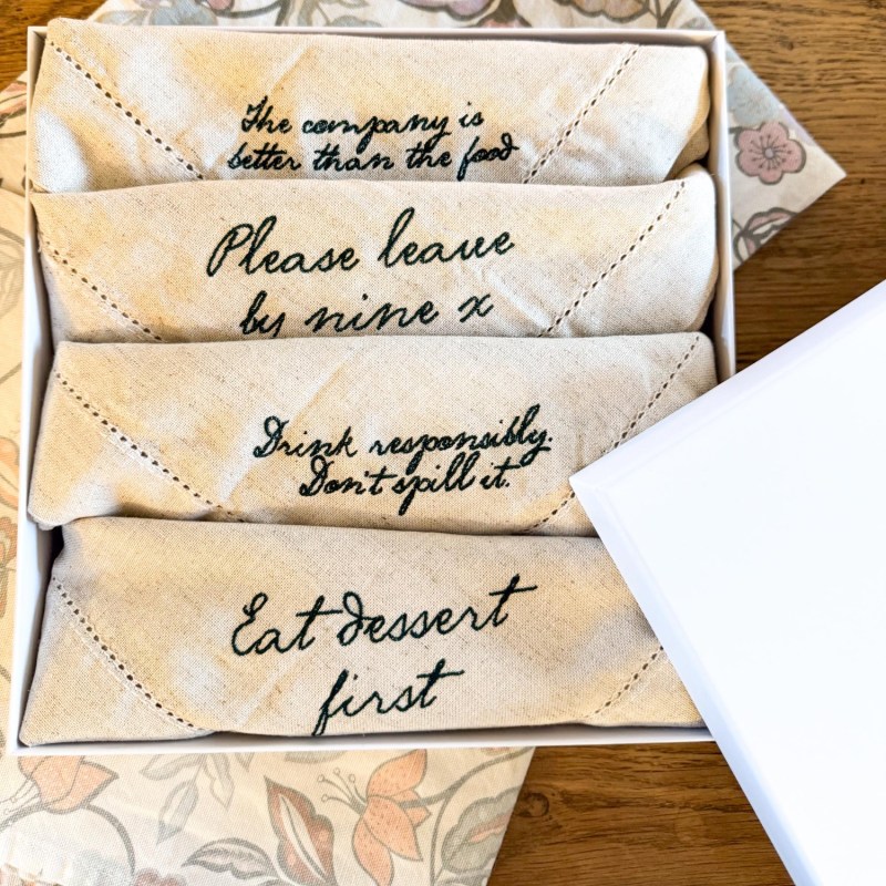 Thumbnail of The Viral Collection | Embroidered Napkins image