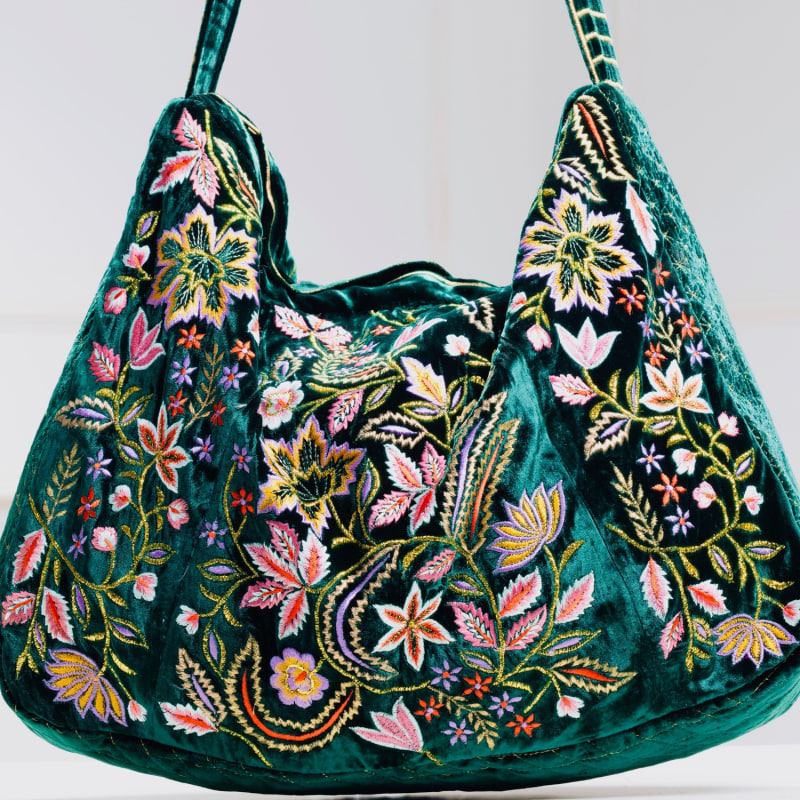 Thumbnail of The Wild Flower Tote - Green image