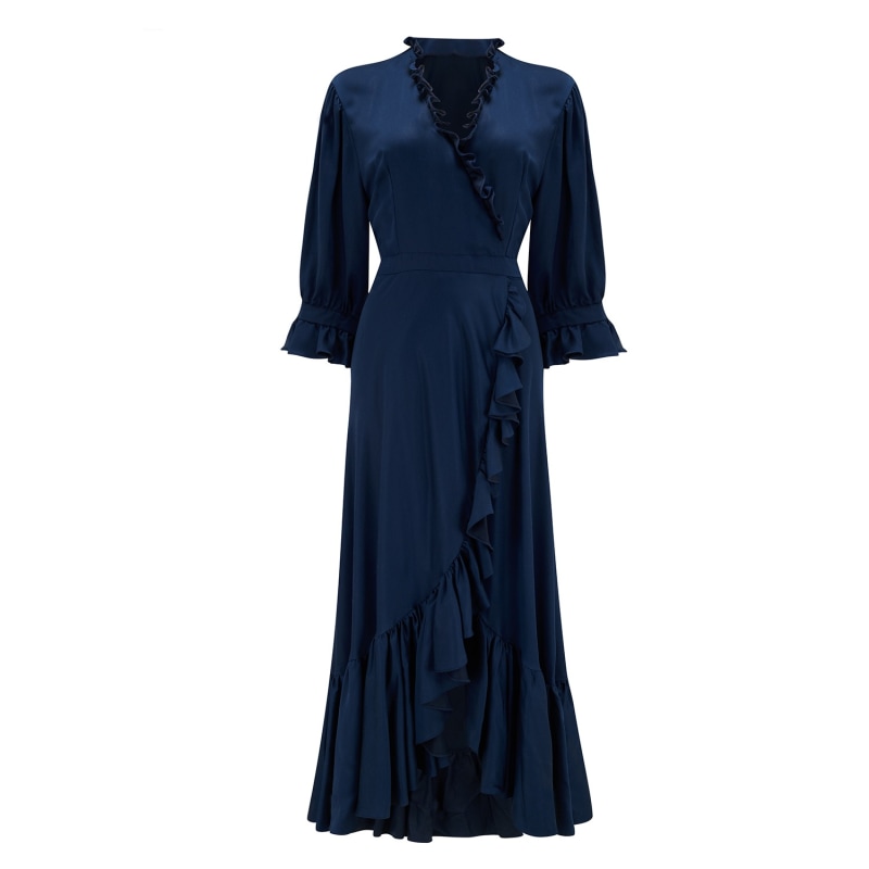 Thumbnail of The Wrap Dress - Blue image