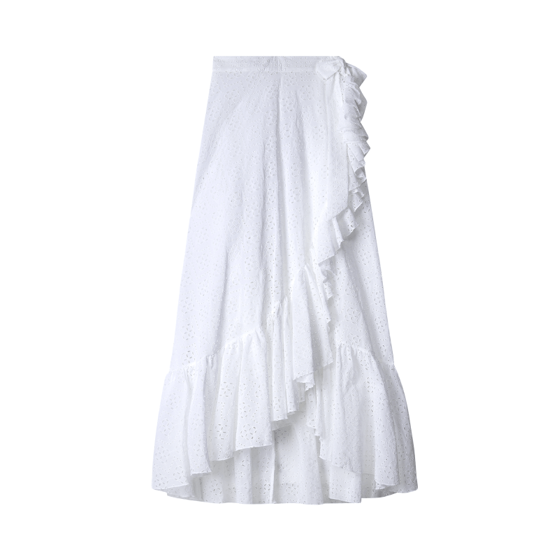 The Wrap Skirt White by Planet Loving Company