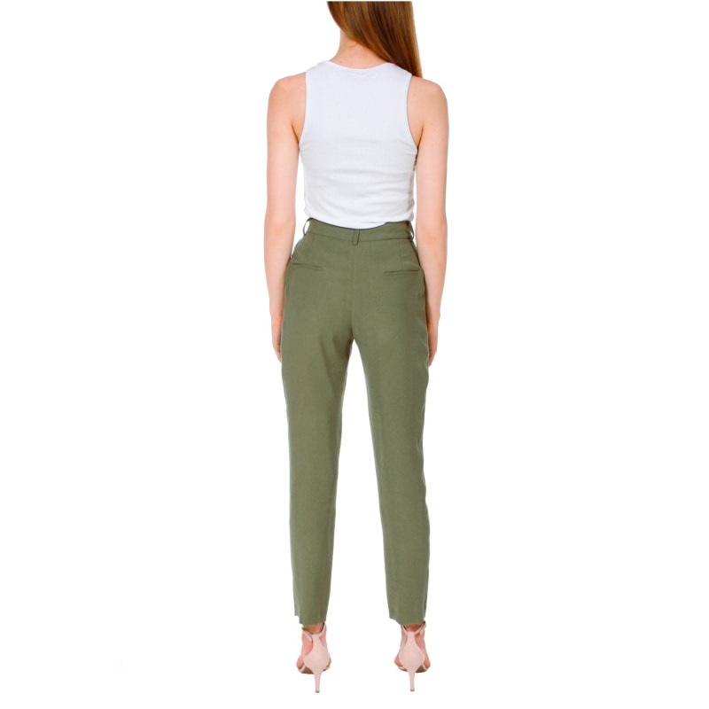 Thumbnail of Thelma Khaki Tailored Trousers image