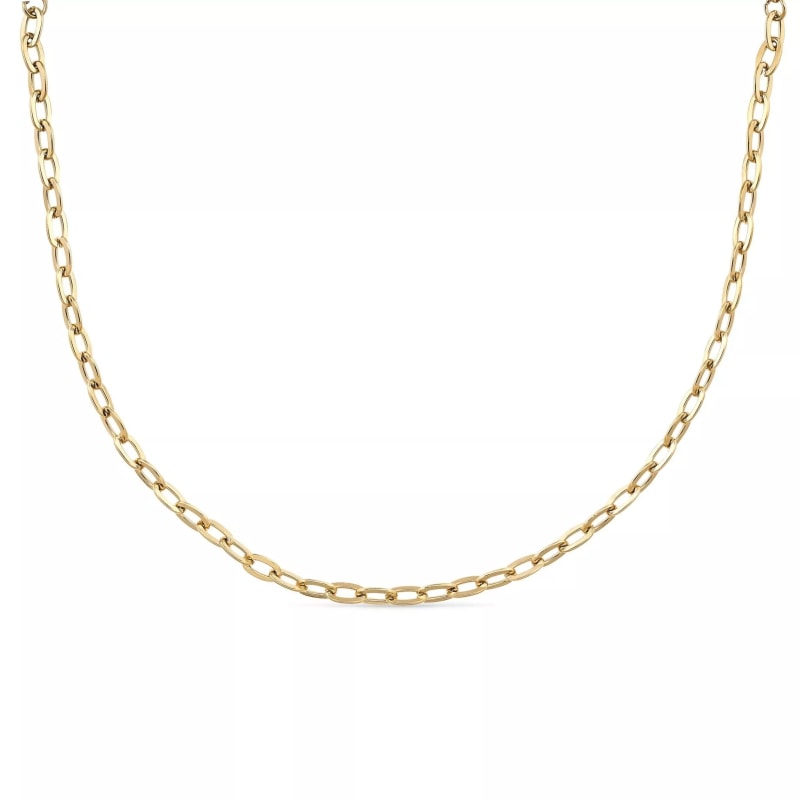 Thick white gold necklace new arrivals