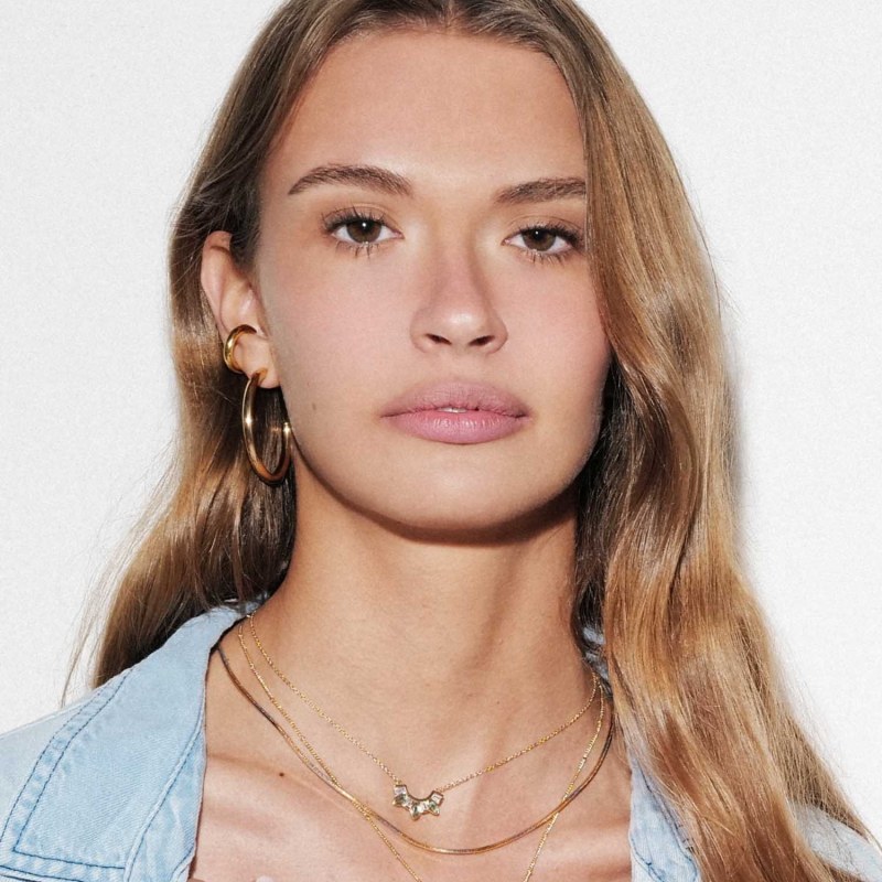 Thick Ear Cuff Gold by Glamrocks Jewelry