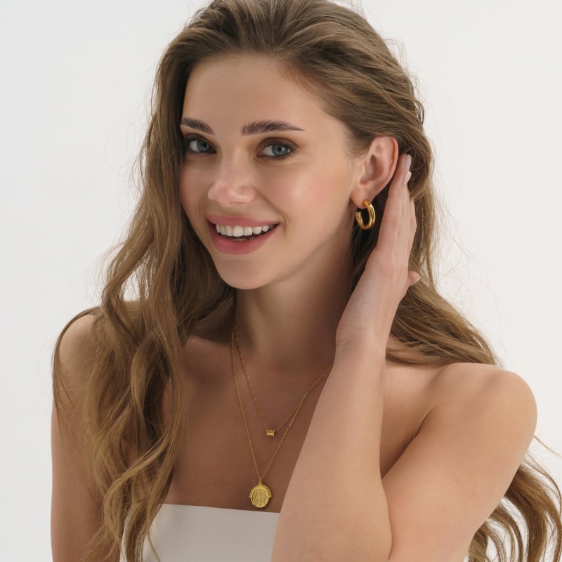 18k gold chain outlet thin