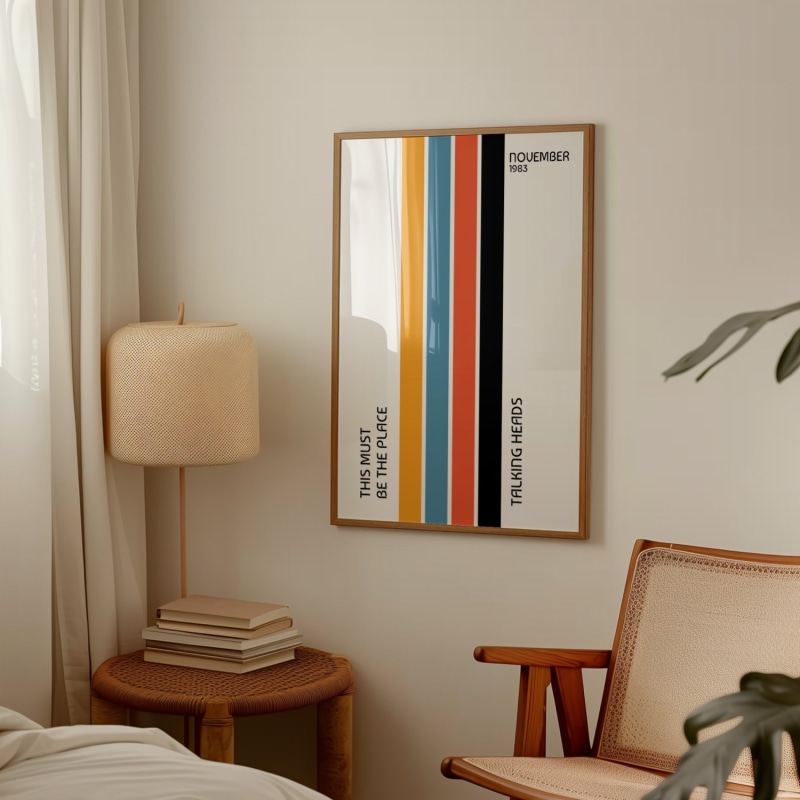 This Must Be The Place Music Song Lyrics Art Print | Fanclub