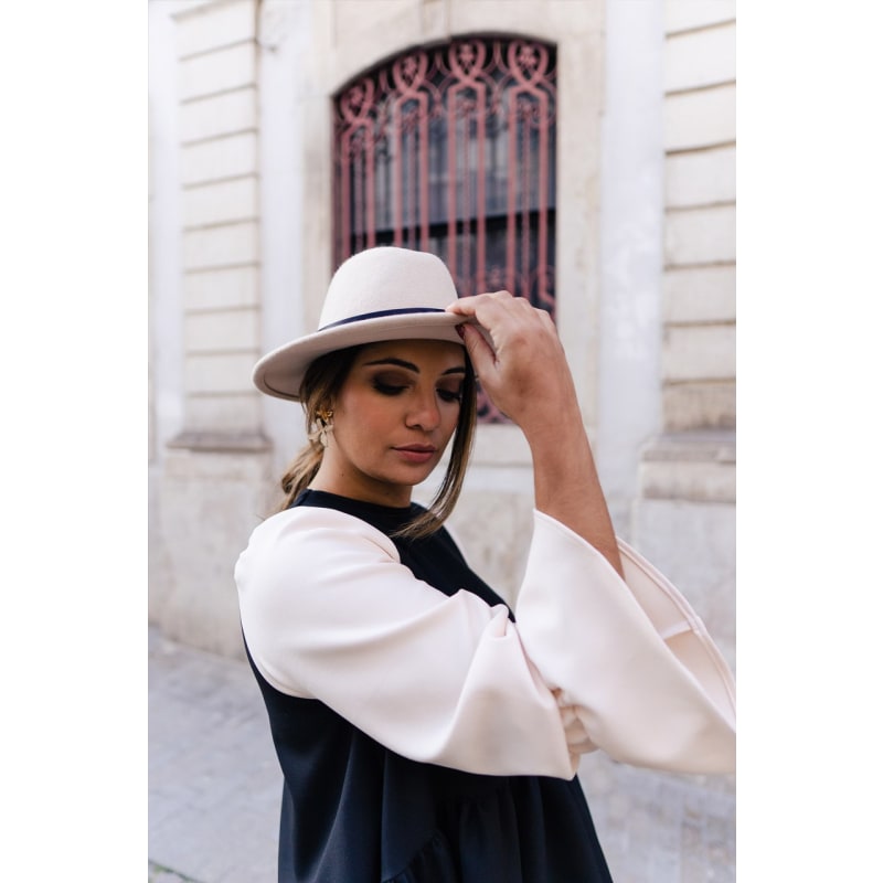 Thumbnail of TíLia - Black & Beige Sweater With Flared Sleeves image