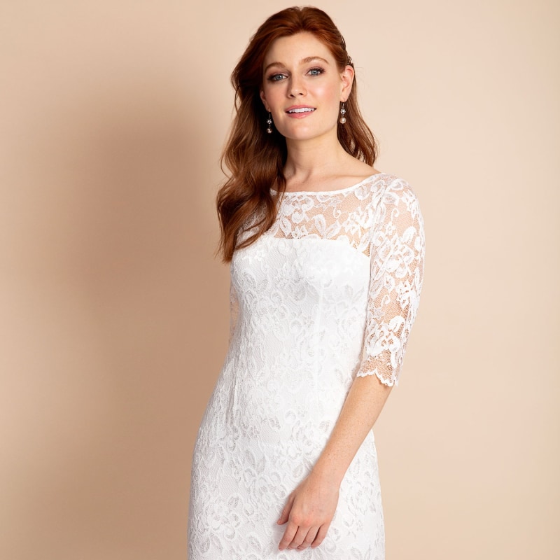 Lila Lace Wedding Gown In Ivory | Alie Street London | Wolf & Badger