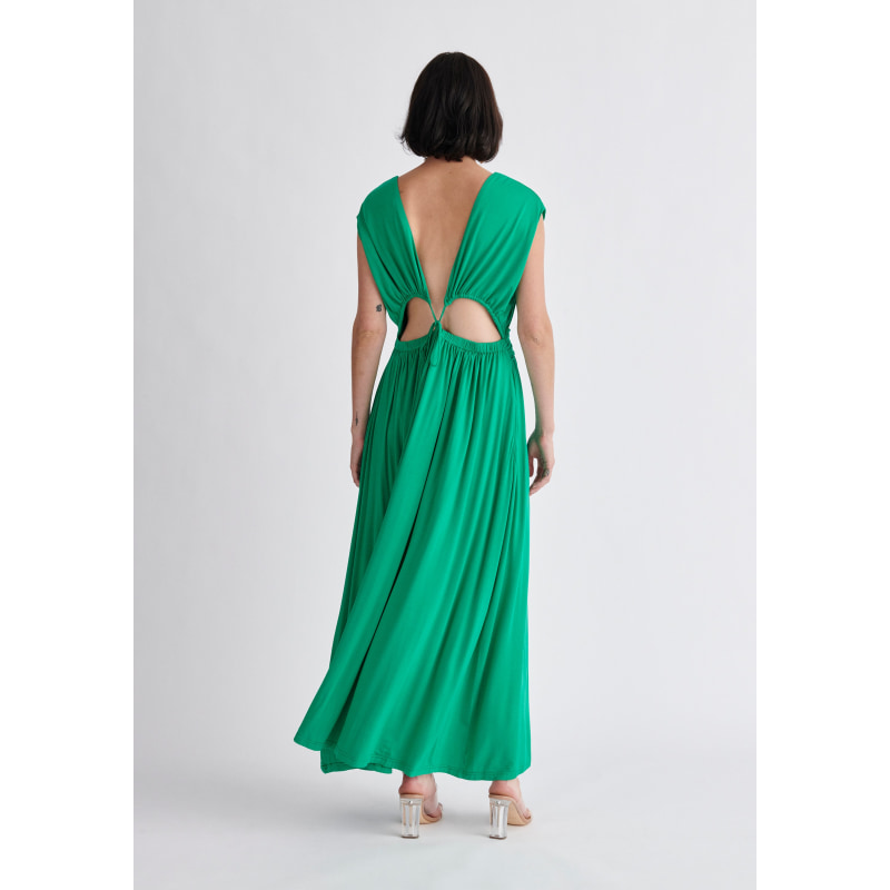 Thumbnail of Tie-Back Jersey Dress - Green image