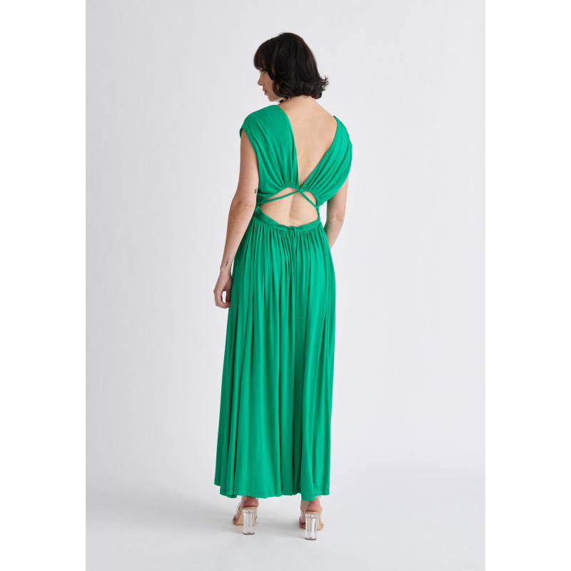 Thumbnail of Tie-Back Jersey Dress - Green image