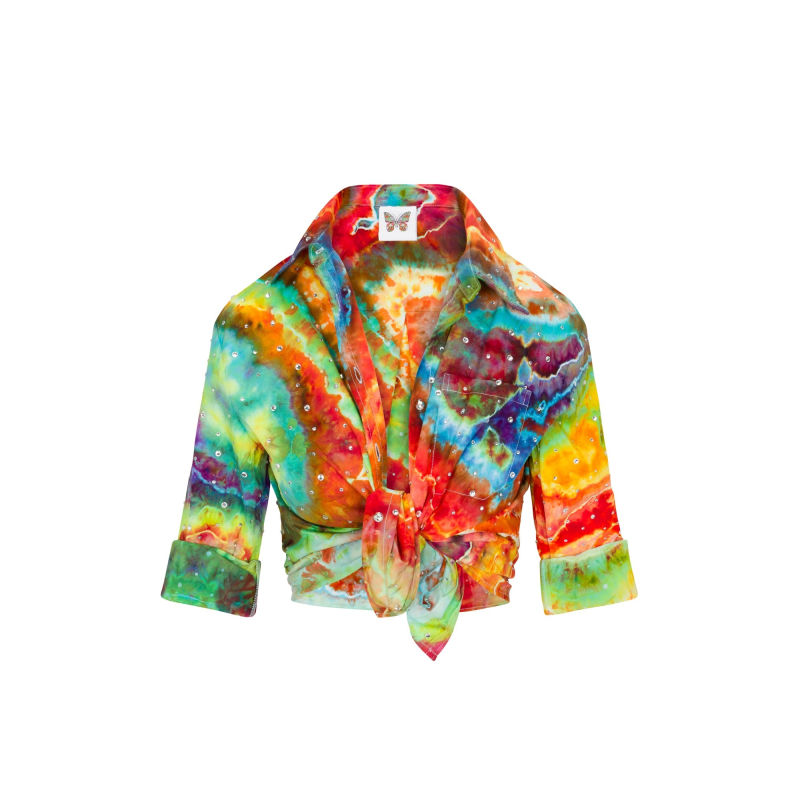 Thumbnail of Tie Dye Gidget Sparkle Blouse image