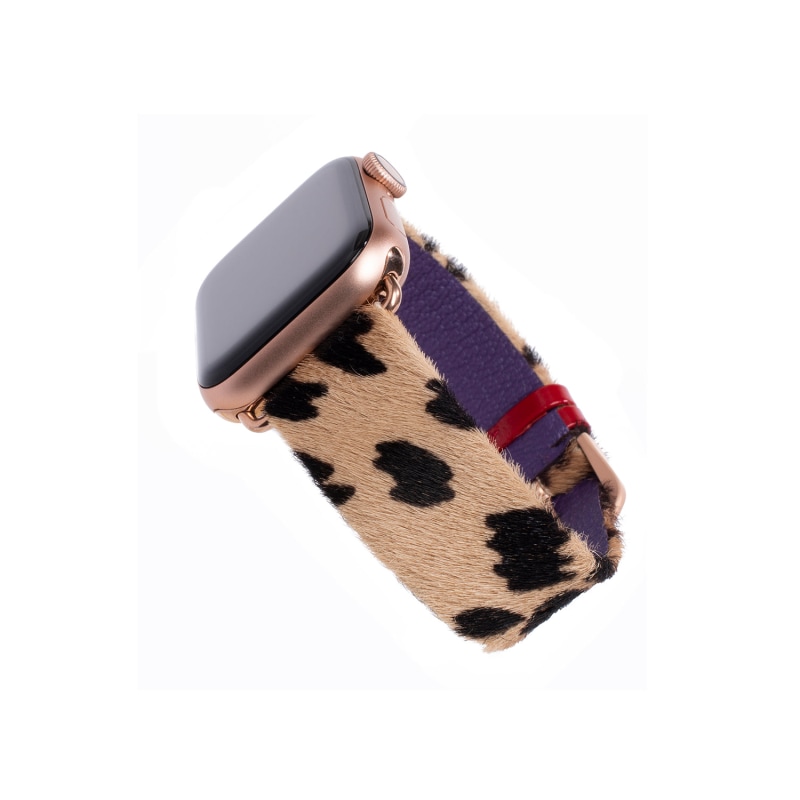 Black leopard print apple watch band best sale