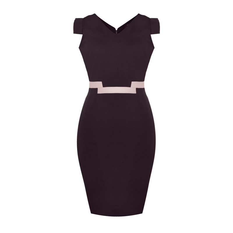 Plum colored sheath dress 2025