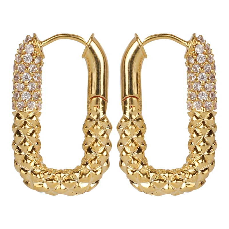 Lila CZ Hoops Lila CZ Hoops