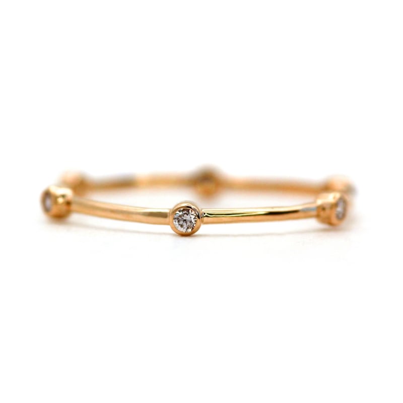 Thin rose gold 2025 ring