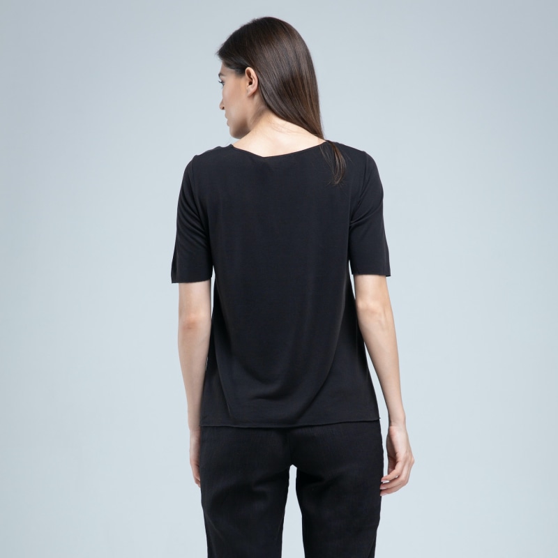 Thumbnail of Black Smart Silk Tee image