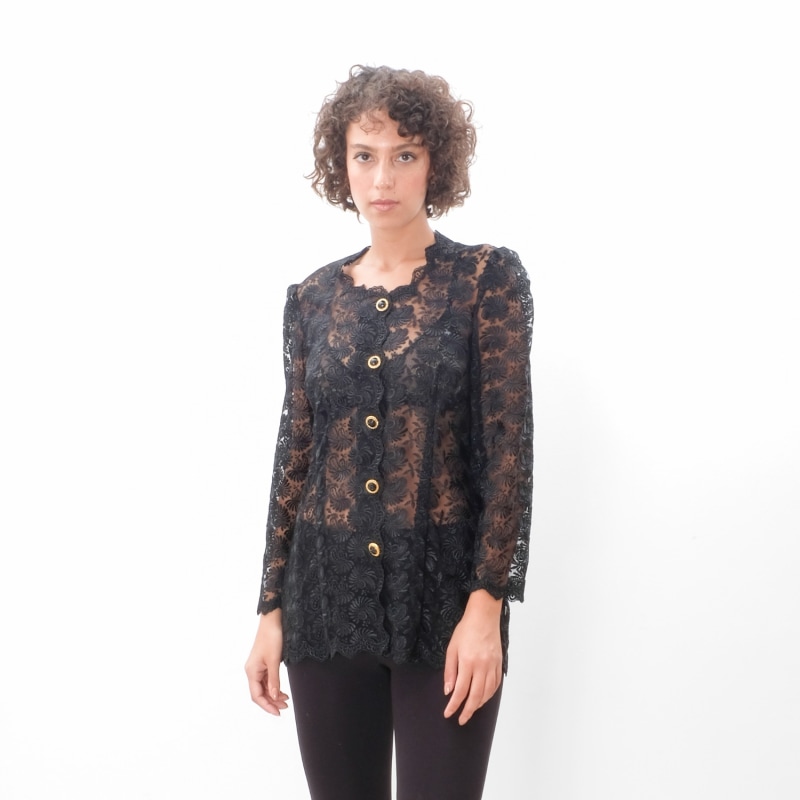 Thumbnail of Lace Transperant Jacket Top image