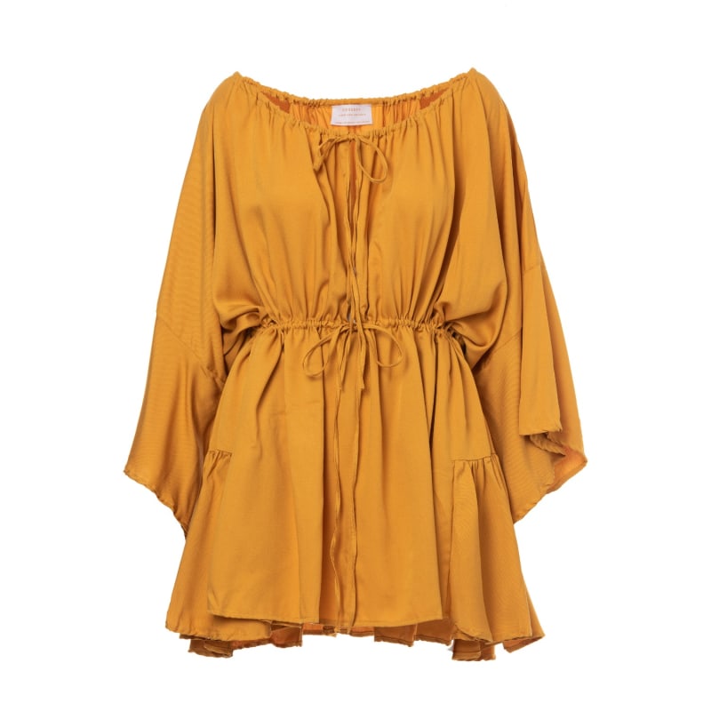 Thumbnail of Bahamas Off Shoulder Yellow Dress image