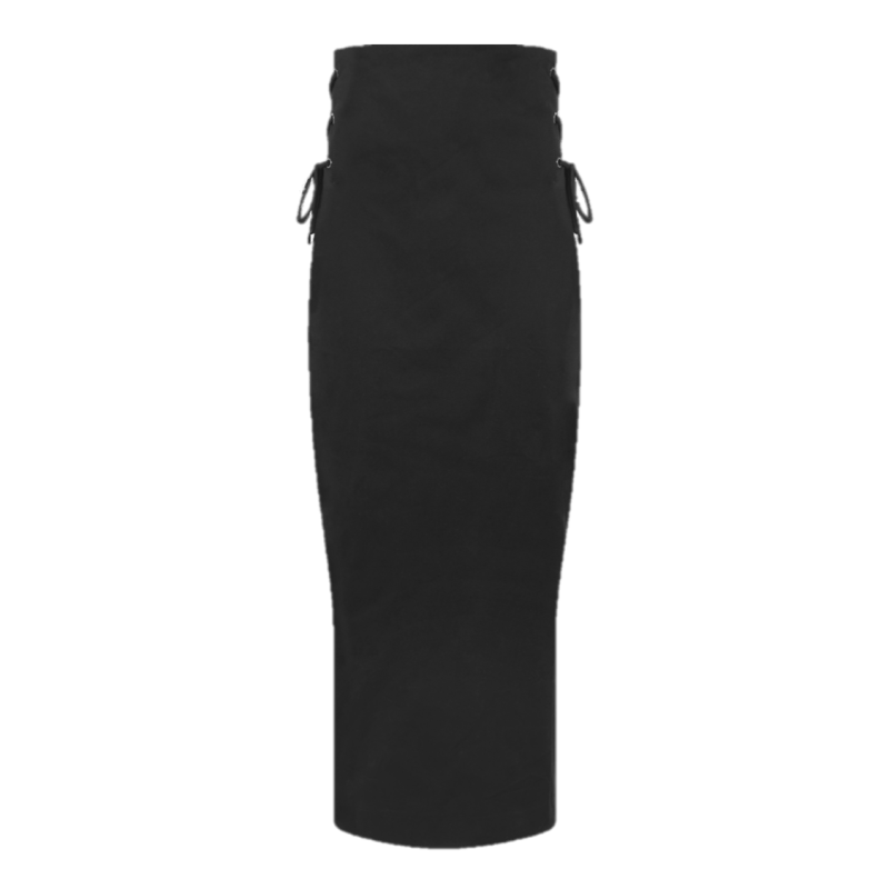 Black Pencil Skirt Organic Cotton Lycra