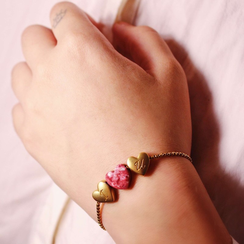 Thumbnail of Luv Me Pink Thulite Bracelet image