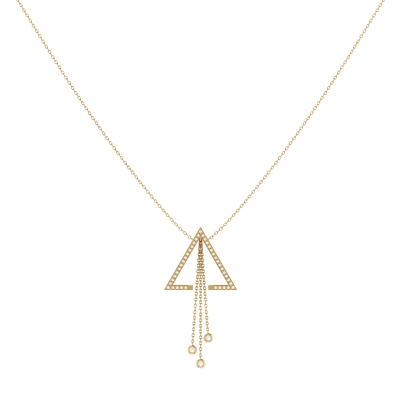 Thumbnail of Skyline Lariat Necklace In 14 Kt Yellow Gold Vermeil On Sterling Silver image