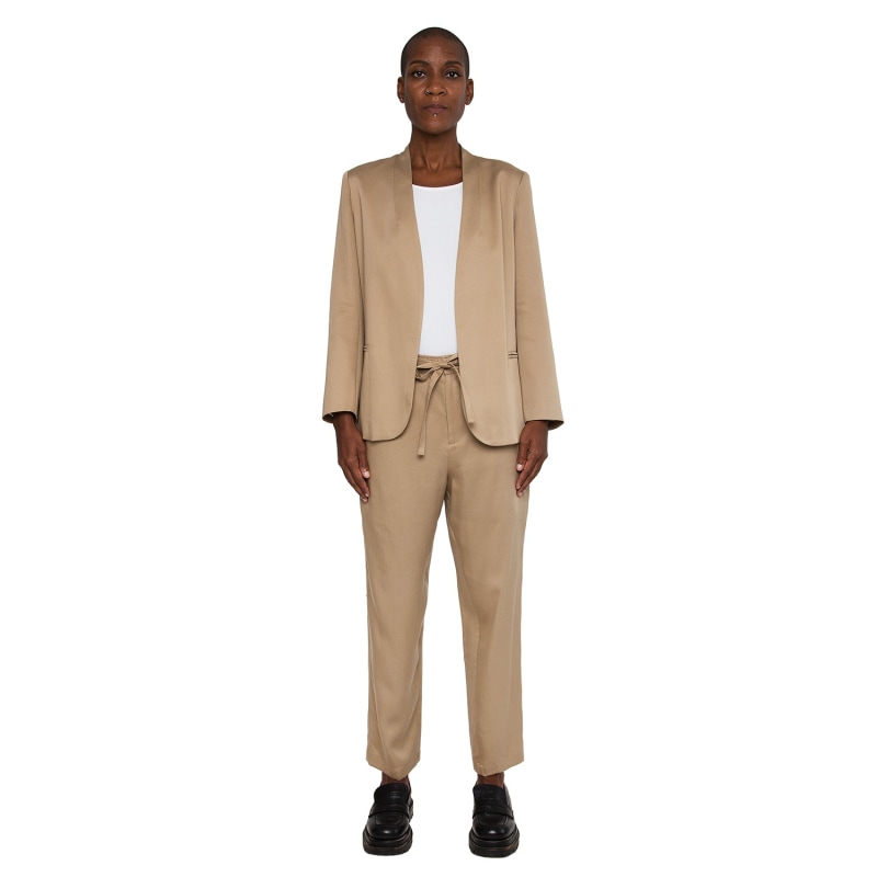 Thumbnail of Isabella Blazer With Ties - Sand image