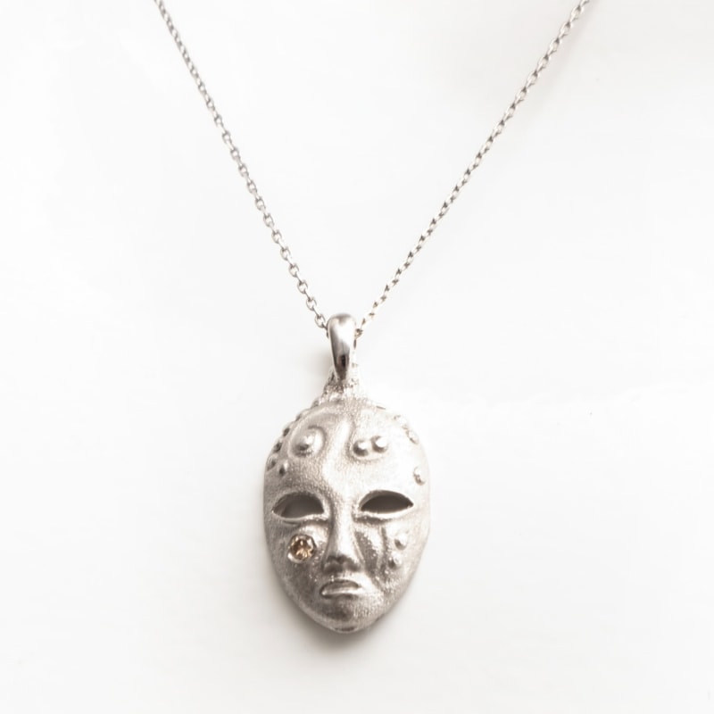 Thumbnail of Little White Mask Necklace image