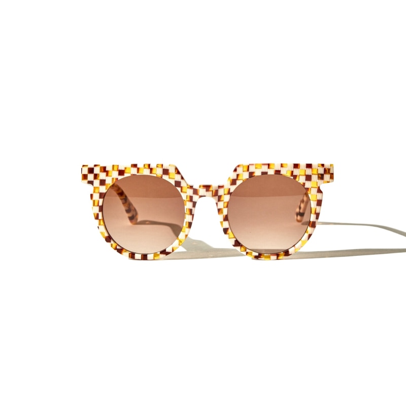 Toasted Moxie Checkered Sunglasses Wolfspout Wolf Badger
