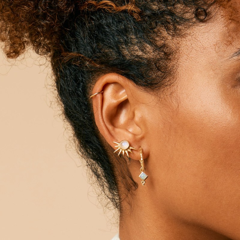 Gold vermeil stud earrings online
