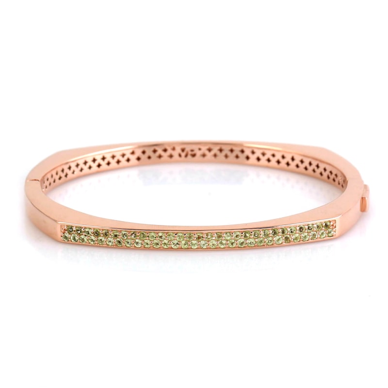 Sterling silver gold plated gem bangle Sterling silver gold plated gem bangle