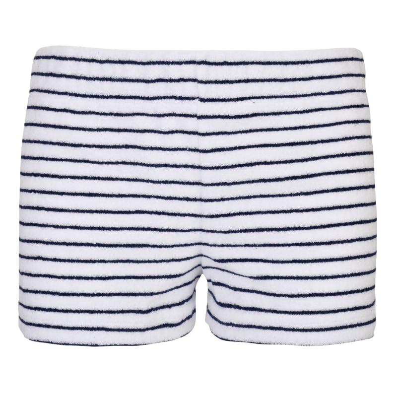 Thumbnail of Towelling Hipster Shorts   White/Navy image