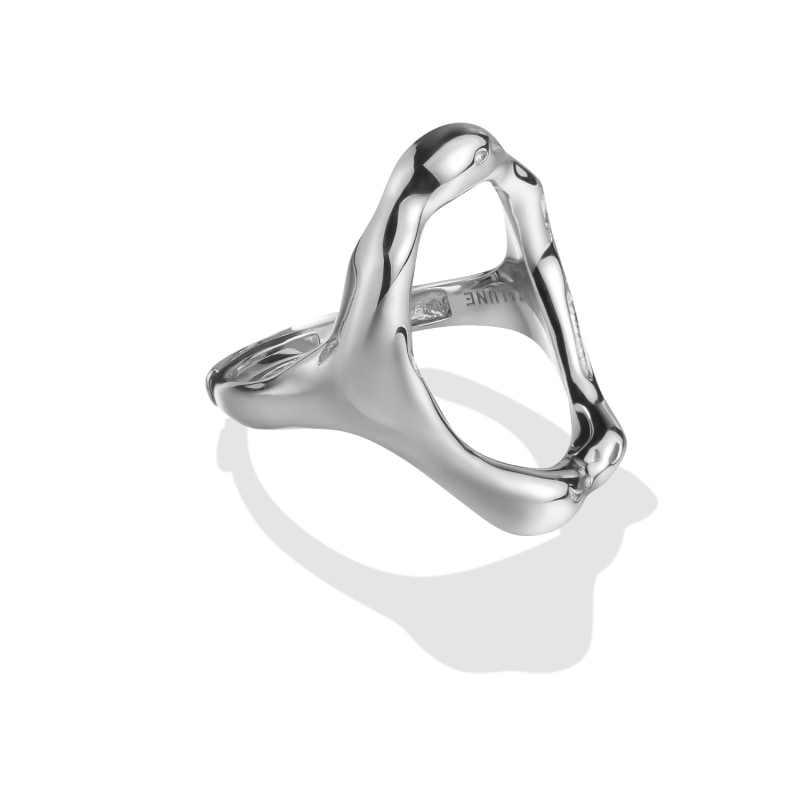 Rhodium vermeil top