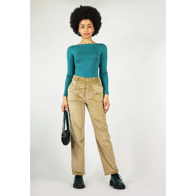 Women's Natural Sustainable Corduroy Trousers | Xxs | Blonde Gone Rogue | Wolf \u0026 Badger