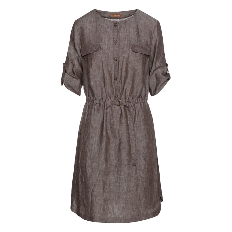 Straight linen dress clearance