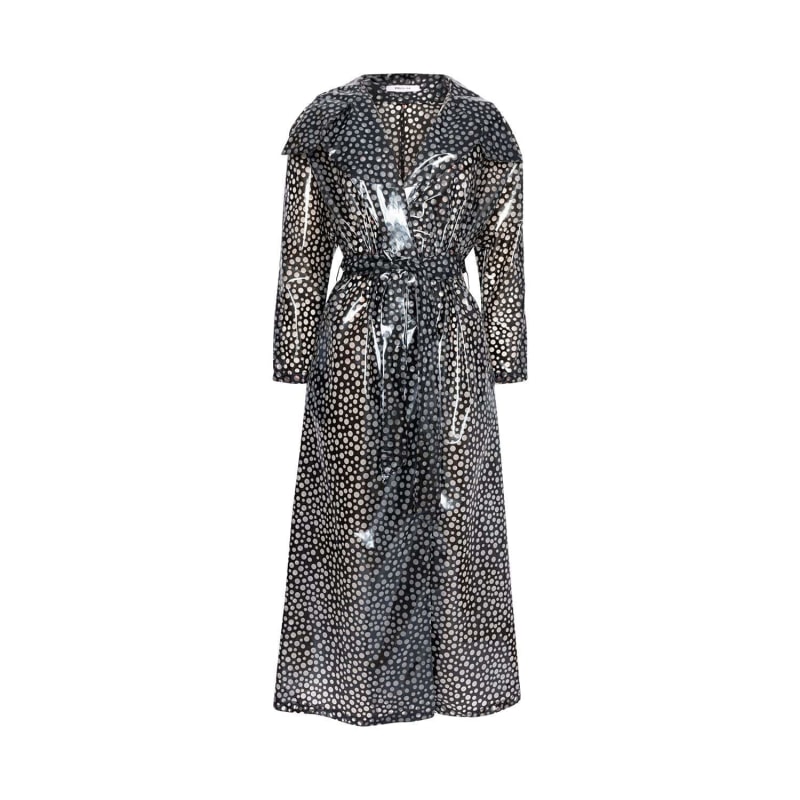 Polka dot deals trench coat