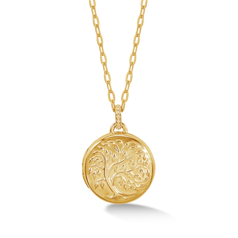 Tree Of Life Locket In Vermeil by Dower Hall