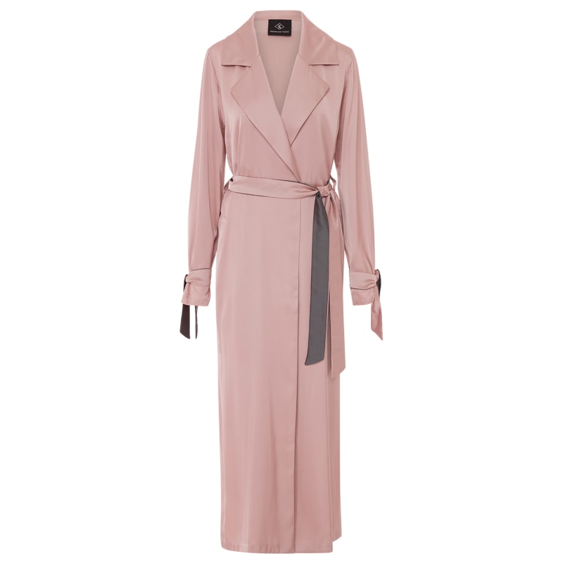 Dusty pink trench coat new arrivals