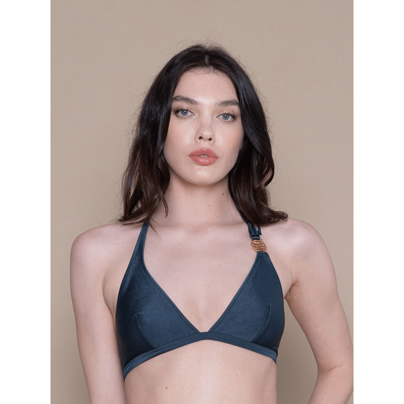 Grey triangle bikini top clearance