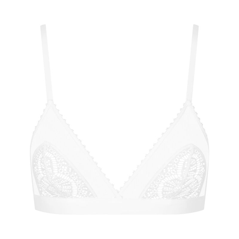 Maison Close Triangle Bra - Accroche Coeur - Red - ShopStyle