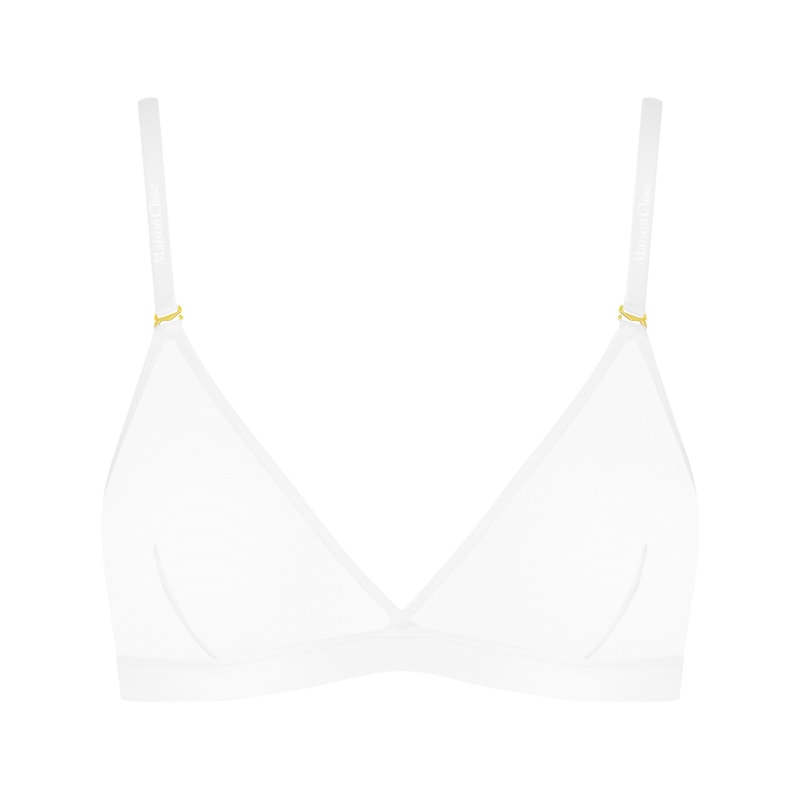 Triangle Bra - Corps À Corps - White, MAISON CLOSE