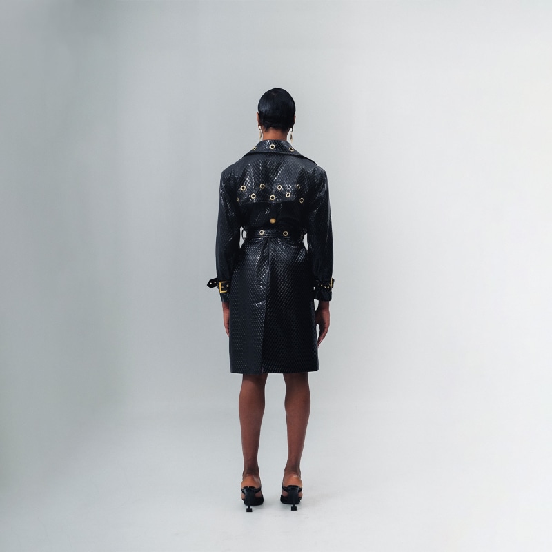 Thumbnail of Trinity Black Trench Coat image