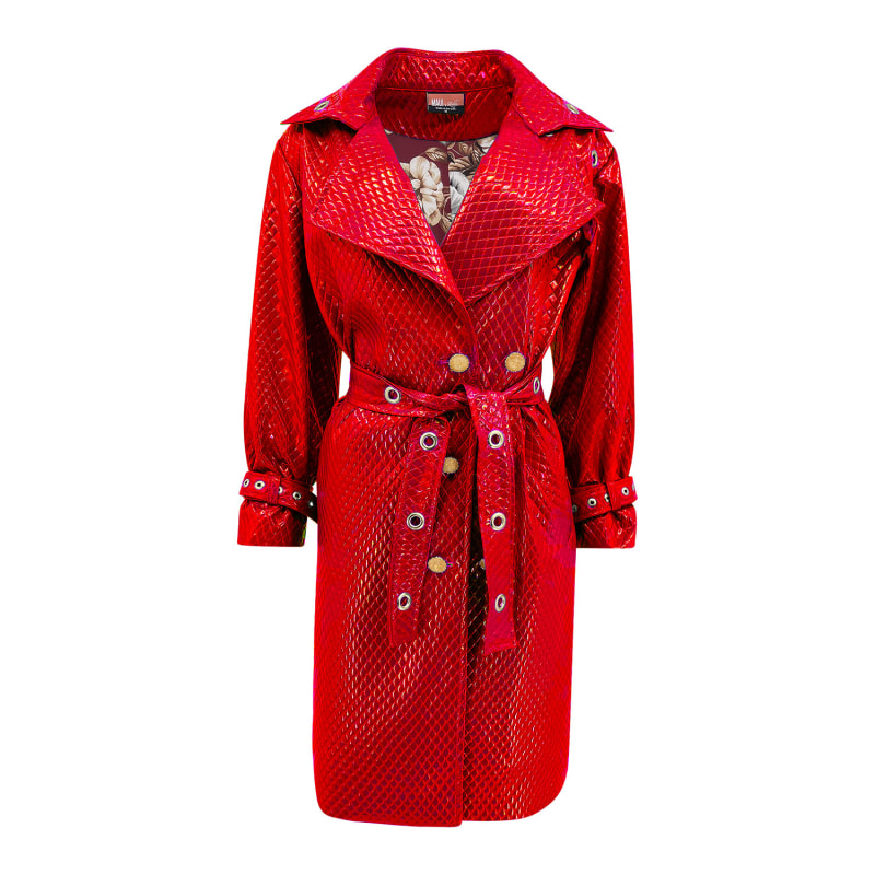 Thumbnail of Red Trinity Trench Coat image