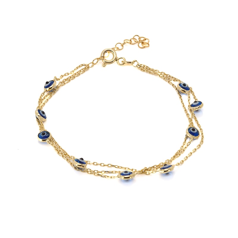 Evil eye chain on sale bracelet