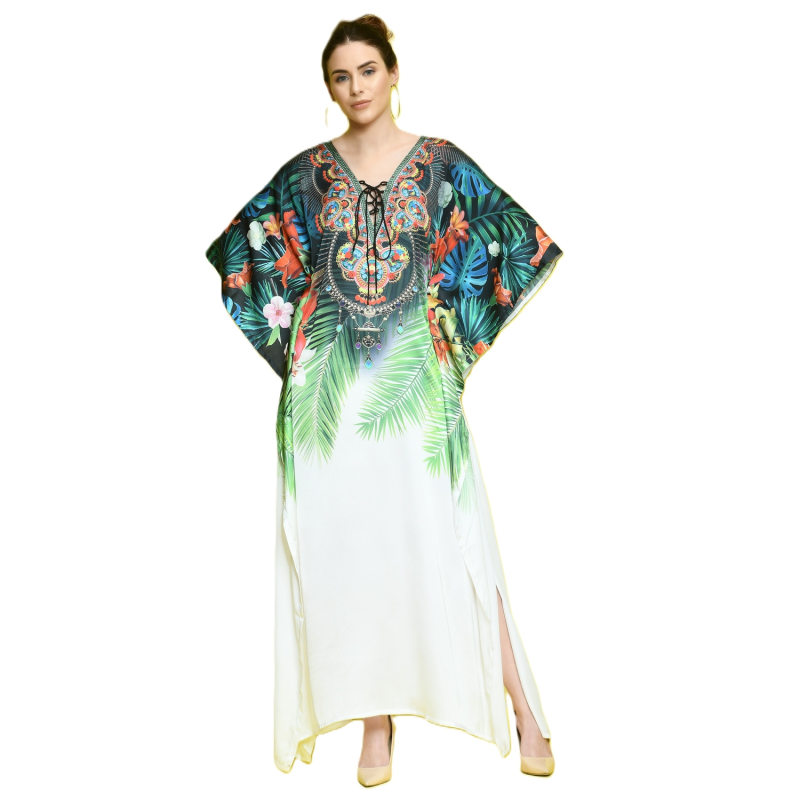 Thumbnail of Tropical Flora Snowy Kaftan image