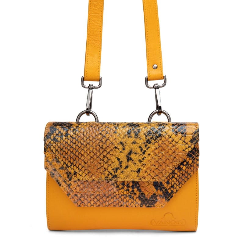 Thumbnail of Crossbody/Waistbag Plenty In Ocre & Croco image